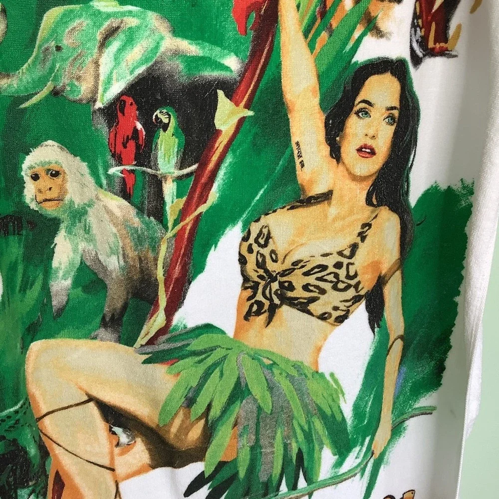 Katy Perry ROARRR! Beach Towel Pro Towels 100% Cotton Jungle Screen Print